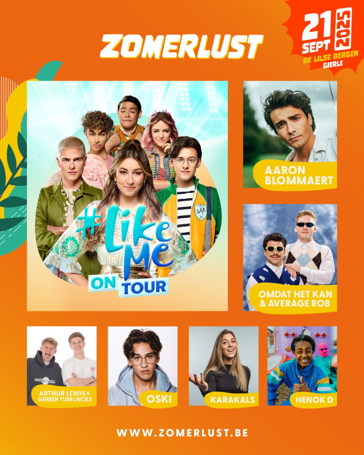 De line-up van Zomerlust 2025